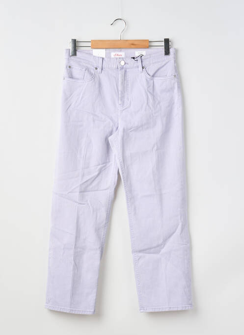 Jeans coupe droite violet S.OLIVER femme
