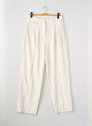 Pantalon droit blanc MANGO femme
