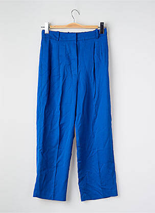Pantalon droit bleu MANGO femme