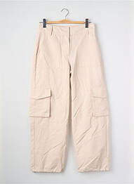 Pantalon cargo beige SOMETHING NEW femme
