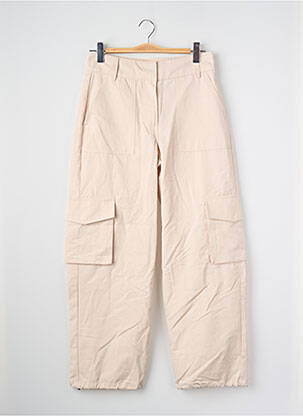 Pantalon cargo beige SOMETHING NEW femme