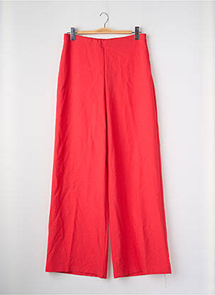 Pantalon large rouge ASTRID BLACK LABEL femme