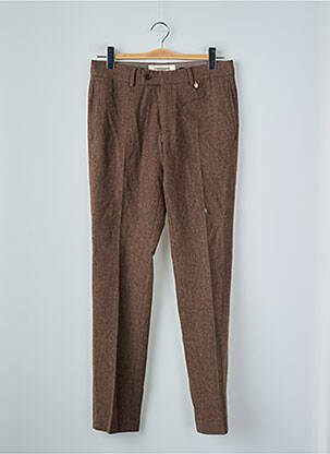 Pantalon droit marron LE FABULEUX MARCEL DE BRUXELLES homme