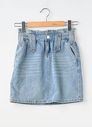 Jupe courte bleu MORGAN femme