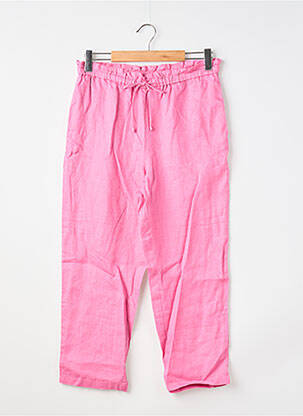 Pantalon large rose MANGO femme