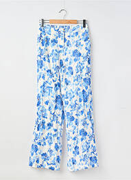 Pantalon large bleu MANGO femme