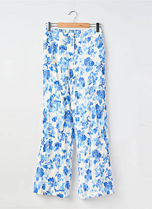 Pantalon large bleu MANGO femme