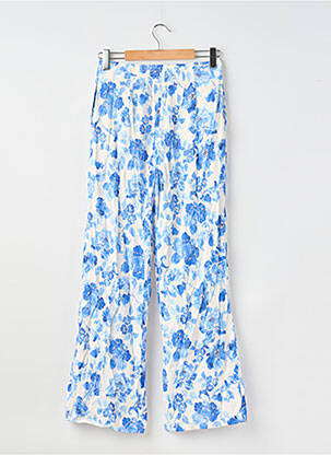 Pantalon large bleu MANGO femme