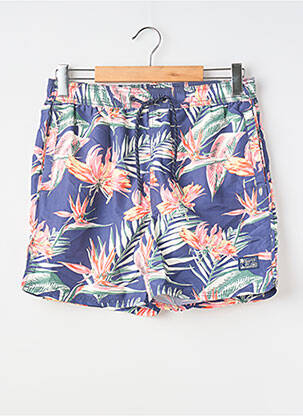 Short de bain bleu SUPERDRY homme