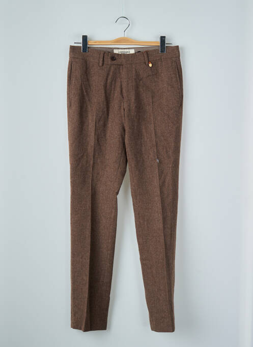 Pantalon droit marron LE FABULEUX MARCEL DE BRUXELLES homme