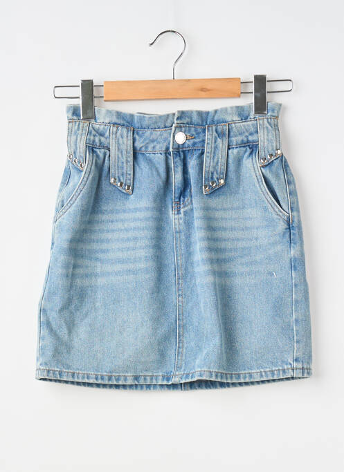 Jupe courte bleu MORGAN femme