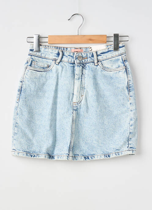 Jupe courte bleu ONLY femme