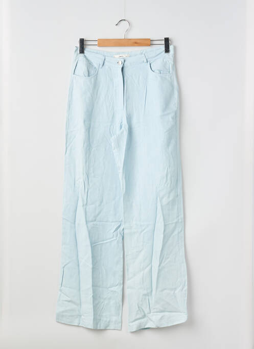Pantalon droit bleu MANGO femme