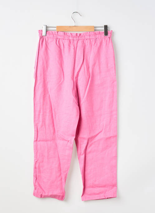 Pantalon large rose MANGO femme
