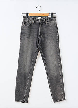 Jeans coupe droite gris ONLY femme