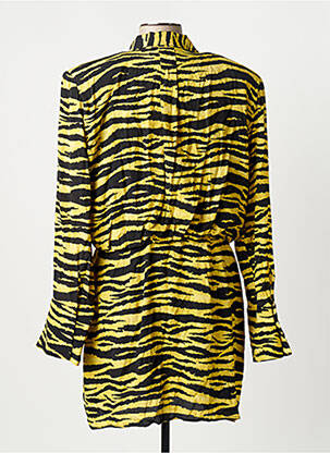 Robe mi-longue jaune MANGO femme