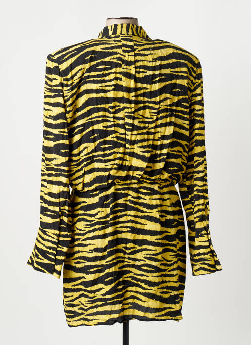 Robe mi-longue jaune MANGO femme