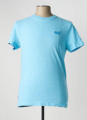 T-shirt bleu SUPERDRY homme