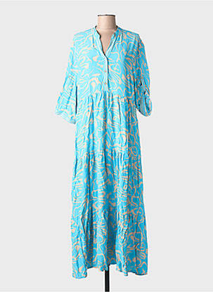 Robe longue bleu MORE & MORE femme