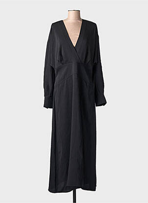 Robe longue noir MANGO femme