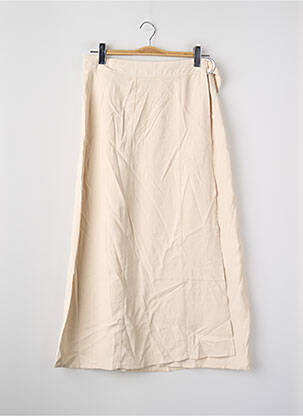 Jupe longue beige JACQUELINE DE YONG femme