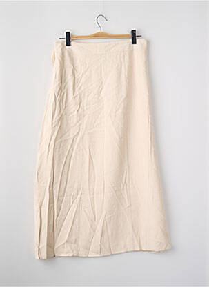 Jupe longue beige JACQUELINE DE YONG femme