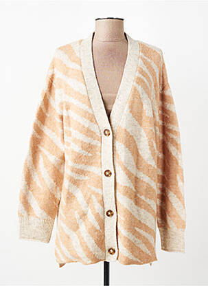 Gilet manches longues marron MANGO femme