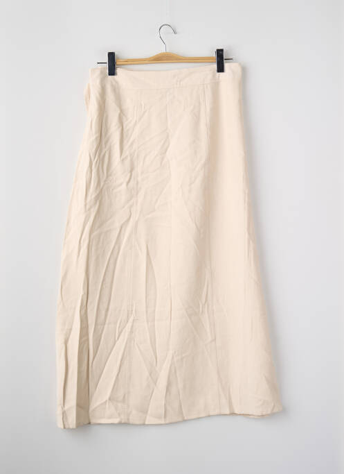 Jupe longue beige JACQUELINE DE YONG femme
