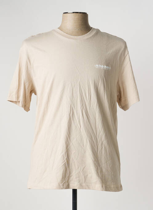 T-shirt beige JACK & JONES homme