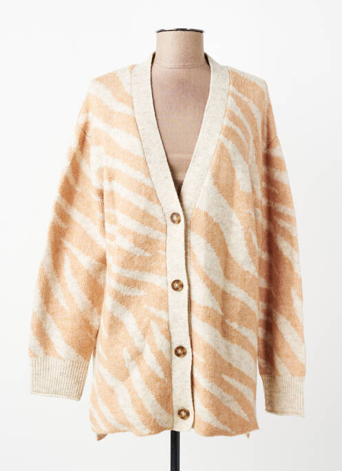 Gilet manches longues marron MANGO femme