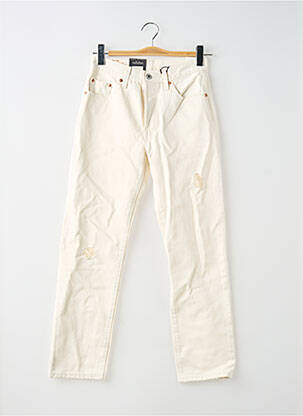 Jeans coupe droite blanc LEVI'S femme