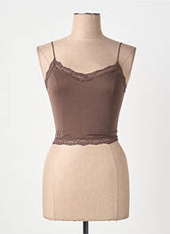 Top/caraco marron ONLY femme