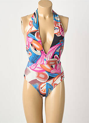 Maillot de bain 1 pièce rose ASTRID BLACK LABEL femme