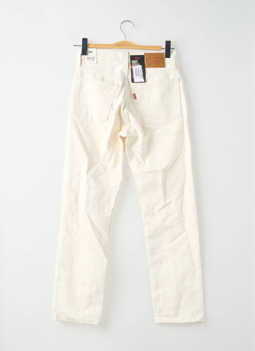 Jeans coupe droite blanc LEVIS femme