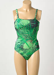 Maillot de bain 1 pièce vert ASTRID BLACK LABEL femme