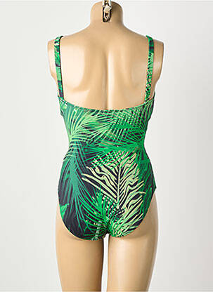 Maillot de bain 1 pièce vert ASTRID BLACK LABEL femme