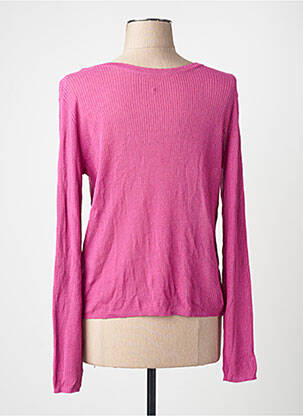 Gilet manches longues rose VILA femme