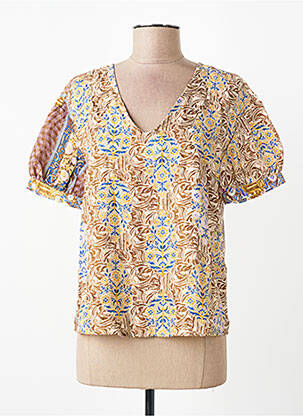 Chemisier marron OBJECT femme