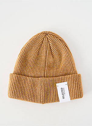 Bonnet marron SELECTED homme