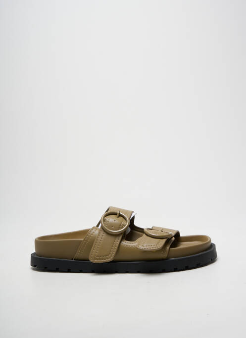 Sandales/nu pieds vert MANGO femme