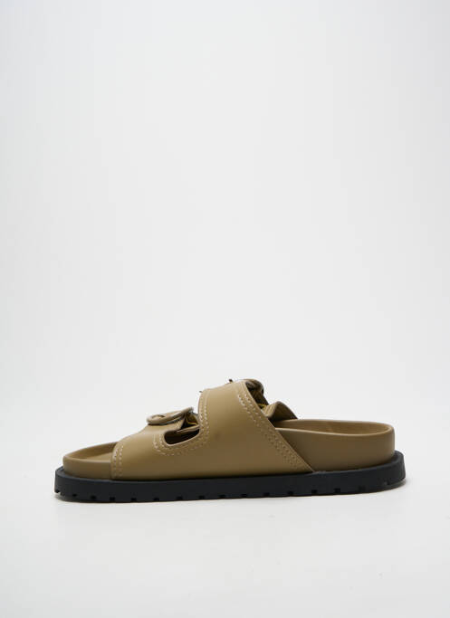 Sandales/nu pieds vert MANGO femme