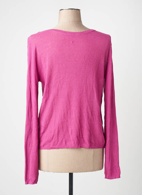 Gilet manches longues rose VILA femme