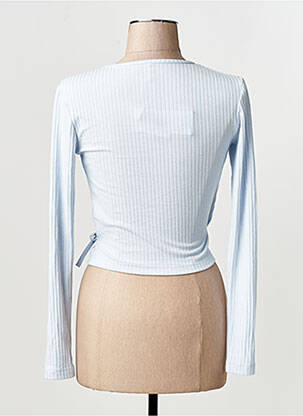 Gilet cache-cœur bleu ONLY femme