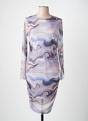Robe courte violet JACQUELINE DE YONG femme