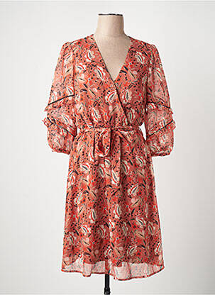 Robe mi-longue orange GARCIA femme