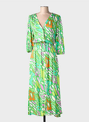 Robe longue vert AMELIE & AMELIE femme