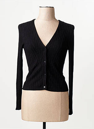 Gilet cache-cœur noir ONLY femme