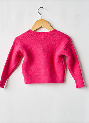 Gilet manches longues rose GARCIA fille