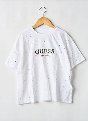 T-shirt blanc GUESS fille