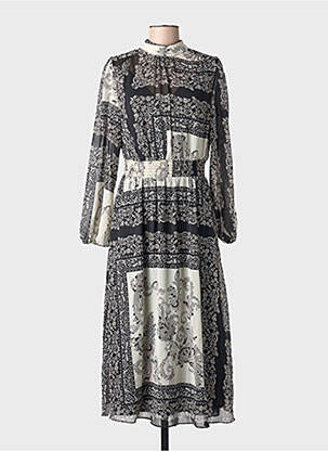 Robe longue noir MANGO femme